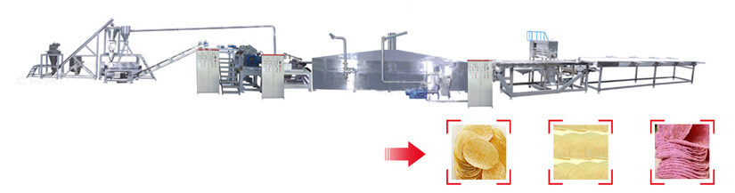 250kg/Hr Compound Potato Chips Frying Plant(图2)